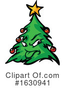 Christmas Tree Clipart #1630941 by Chromaco