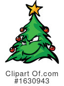 Christmas Tree Clipart #1630943 by Chromaco