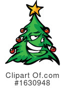 Christmas Tree Clipart #1630948 by Chromaco