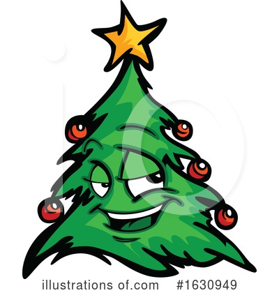 Christmas Tree Clipart #1630949 by Chromaco