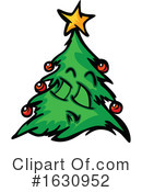 Christmas Tree Clipart #1630952 by Chromaco