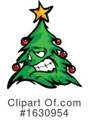 Christmas Tree Clipart #1630954 by Chromaco