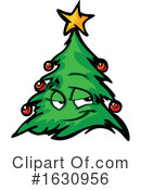 Christmas Tree Clipart #1630956 by Chromaco