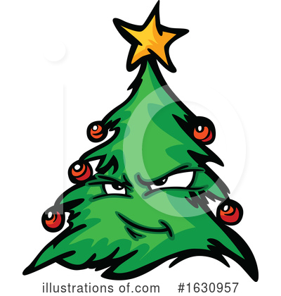 Royalty-Free (RF) Christmas Tree Clipart Illustration by Chromaco - Stock Sample #1630957