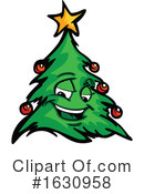 Christmas Tree Clipart #1630958 by Chromaco