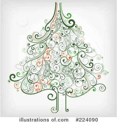 Royalty-Free (RF) Christmas Tree Clipart Illustration by OnFocusMedia - Stock Sample #224090