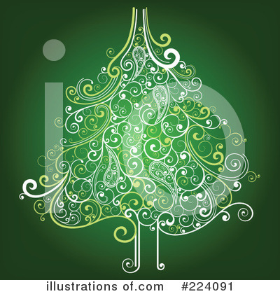 Royalty-Free (RF) Christmas Tree Clipart Illustration by OnFocusMedia - Stock Sample #224091