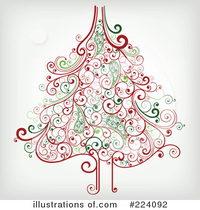 Royalty-Free (RF) Christmas Tree Clipart Illustration by OnFocusMedia - Stock Sample #224092