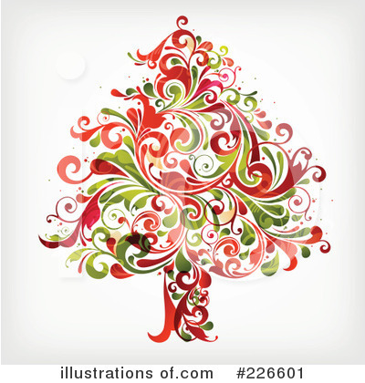 Royalty-Free (RF) Christmas Tree Clipart Illustration by OnFocusMedia - Stock Sample #226601