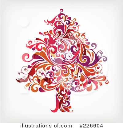 Royalty-Free (RF) Christmas Tree Clipart Illustration by OnFocusMedia - Stock Sample #226604