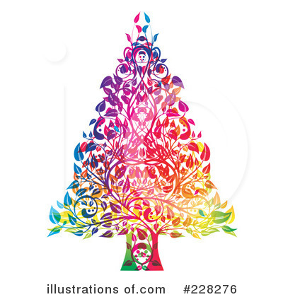 Royalty-Free (RF) Christmas Tree Clipart Illustration by MilsiArt - Stock Sample #228276