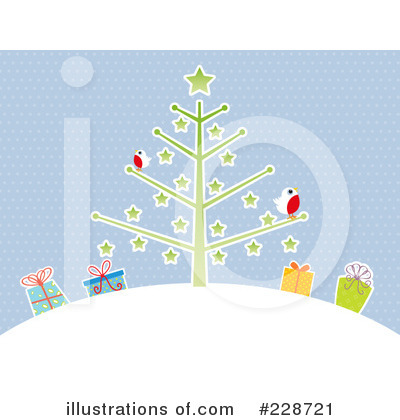 Royalty-Free (RF) Christmas Tree Clipart Illustration by KJ Pargeter - Stock Sample #228721
