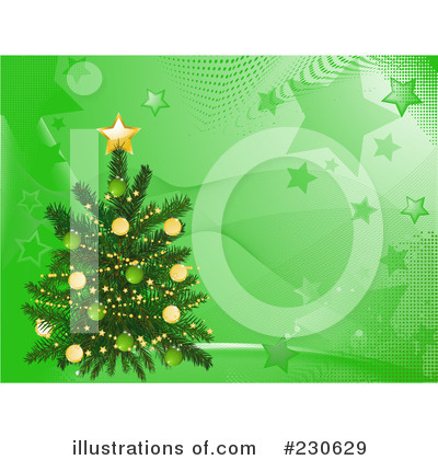 Royalty-Free (RF) Christmas Tree Clipart Illustration by elaineitalia - Stock Sample #230629