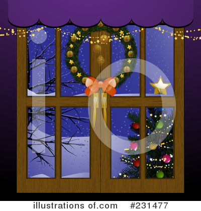 Royalty-Free (RF) Christmas Tree Clipart Illustration by elaineitalia - Stock Sample #231477