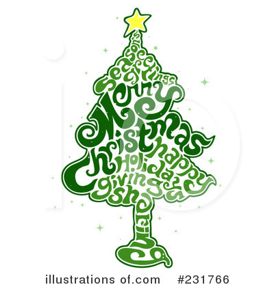 Royalty-Free (RF) Christmas Tree Clipart Illustration by BNP Design Studio - Stock Sample #231766