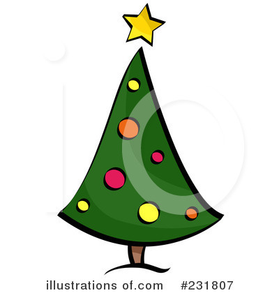 Royalty-Free (RF) Christmas Tree Clipart Illustration by BNP Design Studio - Stock Sample #231807