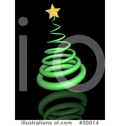 Royalty-Free (RF) Christmas Tree Clipart Illustration by KJ Pargeter - Stock Sample #30014