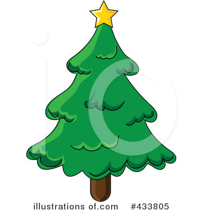 Royalty-Free (RF) Christmas Tree Clipart Illustration by Pams Clipart - Stock Sample #433805
