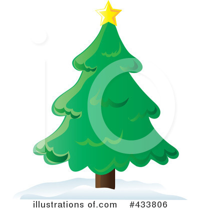 Royalty-Free (RF) Christmas Tree Clipart Illustration by Pams Clipart - Stock Sample #433806