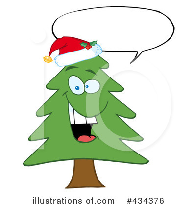 Royalty-Free (RF) Christmas Tree Clipart Illustration by Hit Toon - Stock Sample #434376