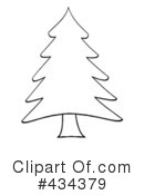Christmas Tree Clipart #434379 by Hit Toon