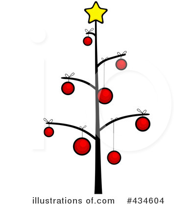 Royalty-Free (RF) Christmas Tree Clipart Illustration by BNP Design Studio - Stock Sample #434604