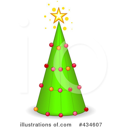 Royalty-Free (RF) Christmas Tree Clipart Illustration by BNP Design Studio - Stock Sample #434607
