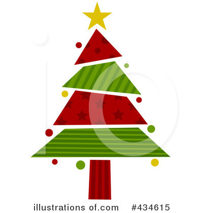 Royalty-Free (RF) Christmas Tree Clipart Illustration by BNP Design Studio - Stock Sample #434615