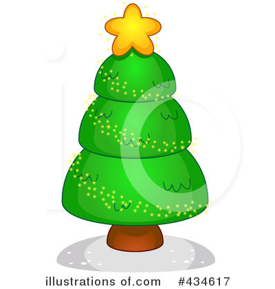 Royalty-Free (RF) Christmas Tree Clipart Illustration by BNP Design Studio - Stock Sample #434617