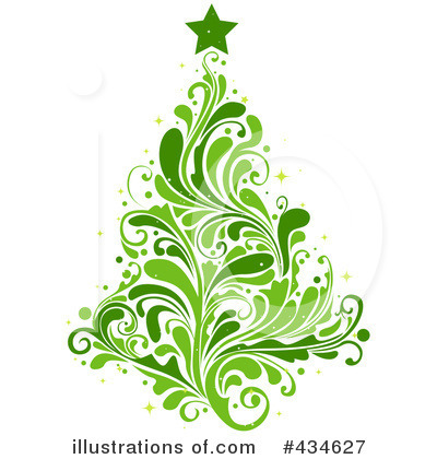 Royalty-Free (RF) Christmas Tree Clipart Illustration by BNP Design Studio - Stock Sample #434627