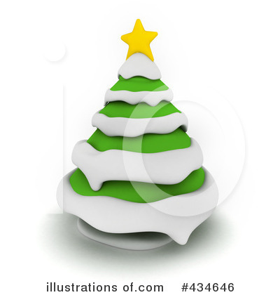 Royalty-Free (RF) Christmas Tree Clipart Illustration by BNP Design Studio - Stock Sample #434646