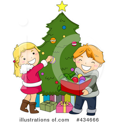 Royalty-Free (RF) Christmas Tree Clipart Illustration by BNP Design Studio - Stock Sample #434666