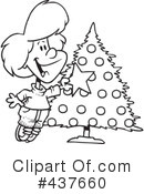 Christmas Tree Clipart #437660 by toonaday