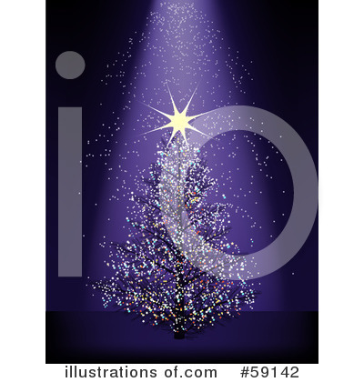 Royalty-Free (RF) Christmas Tree Clipart Illustration by elaineitalia - Stock Sample #59142