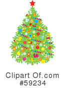 Christmas Tree Clipart #59234 by Alex Bannykh