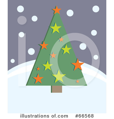 Royalty-Free (RF) Christmas Tree Clipart Illustration by Prawny - Stock Sample #66568
