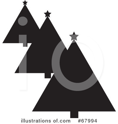 Royalty-Free (RF) Christmas Tree Clipart Illustration by Pams Clipart - Stock Sample #67994