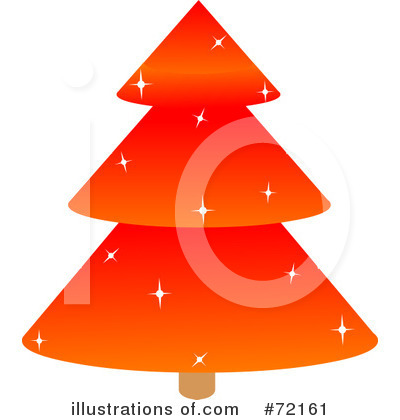 Royalty-Free (RF) Christmas Tree Clipart Illustration by Pushkin - Stock Sample #72161