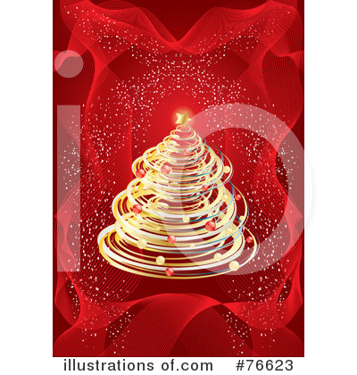 Royalty-Free (RF) Christmas Tree Clipart Illustration by MilsiArt - Stock Sample #76623