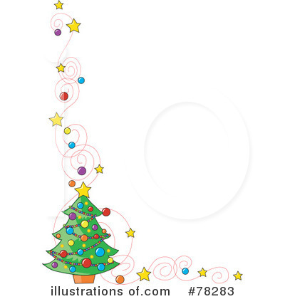 Royalty-Free (RF) Christmas Tree Clipart Illustration by Maria Bell - Stock Sample #78283