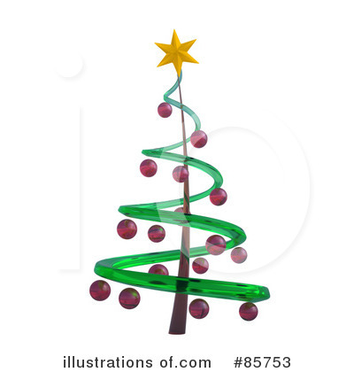 Royalty-Free (RF) Christmas Tree Clipart Illustration by Mopic - Stock Sample #85753