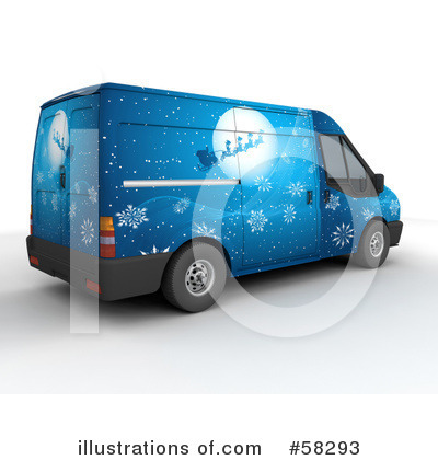 Christmas Van Clipart #58293 by KJ Pargeter