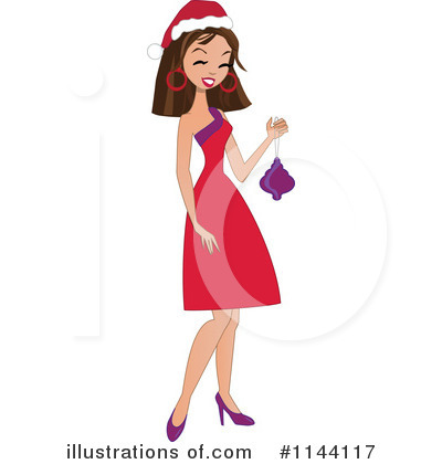 Christmas Woman Clipart #1144117 by peachidesigns