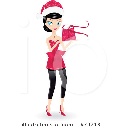 Christmas Woman Clipart #79218 by Melisende Vector