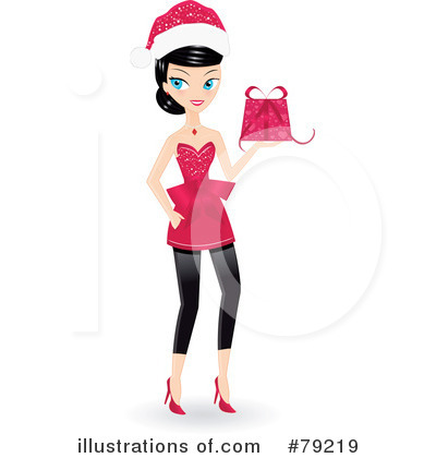 Christmas Woman Clipart #79219 by Melisende Vector