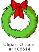Christmas Wreath Clipart #1106614 by Cartoon Solutions