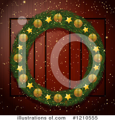 Christmas Wreath Clipart #1210555 by elaineitalia