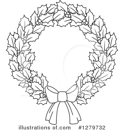 Christmas Holly Clipart #1279732 by Vector Tradition SM