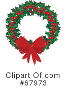 Christmas Wreath Clipart #67973 by Pams Clipart