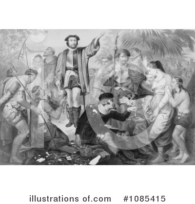 Royalty-Free (RF) Christopher Columbus Clipart Illustration by JVPD - Stock Sample #1085415
